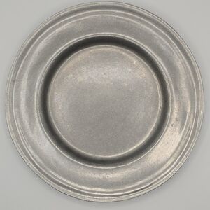 VTG Carson Pewter 8" Diameter Plate, Freeport PA, Collectible, Circa 1970s-1990s